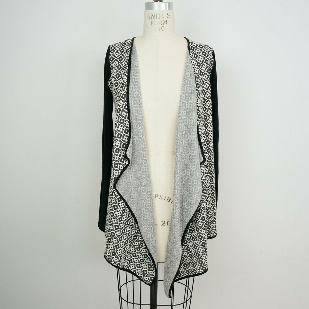 Green Dragon Sweater Cardigan Print Waterfall Open